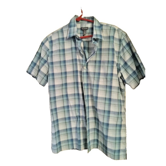 Van Heusen Other - Van Heusen Dress Shirt Men's Size M Teal /blue/white short Sleeve Button Up M